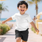 Boys Toddler White & Black Coord Set