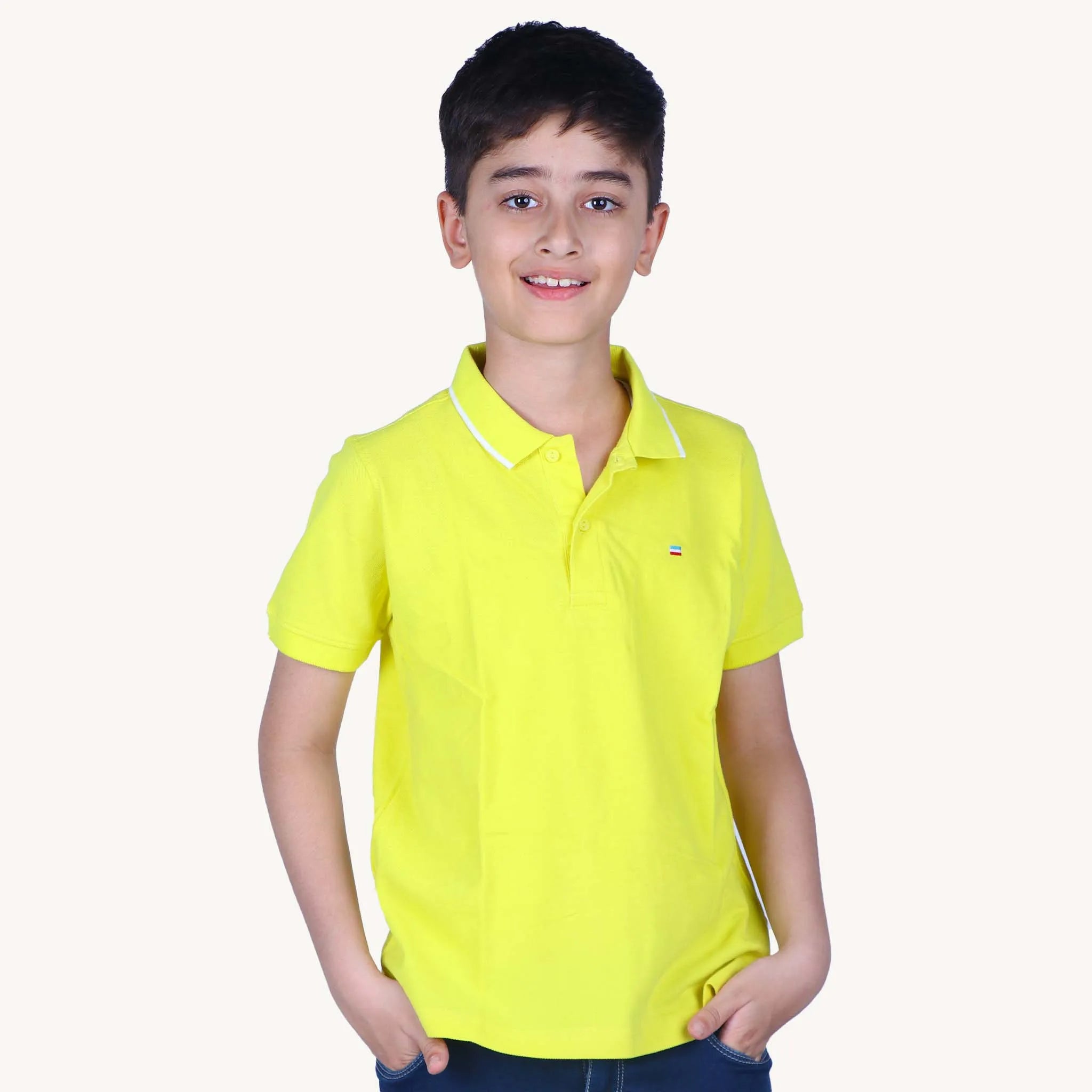 Yellow-Solid-Polo-Tshirt-Model