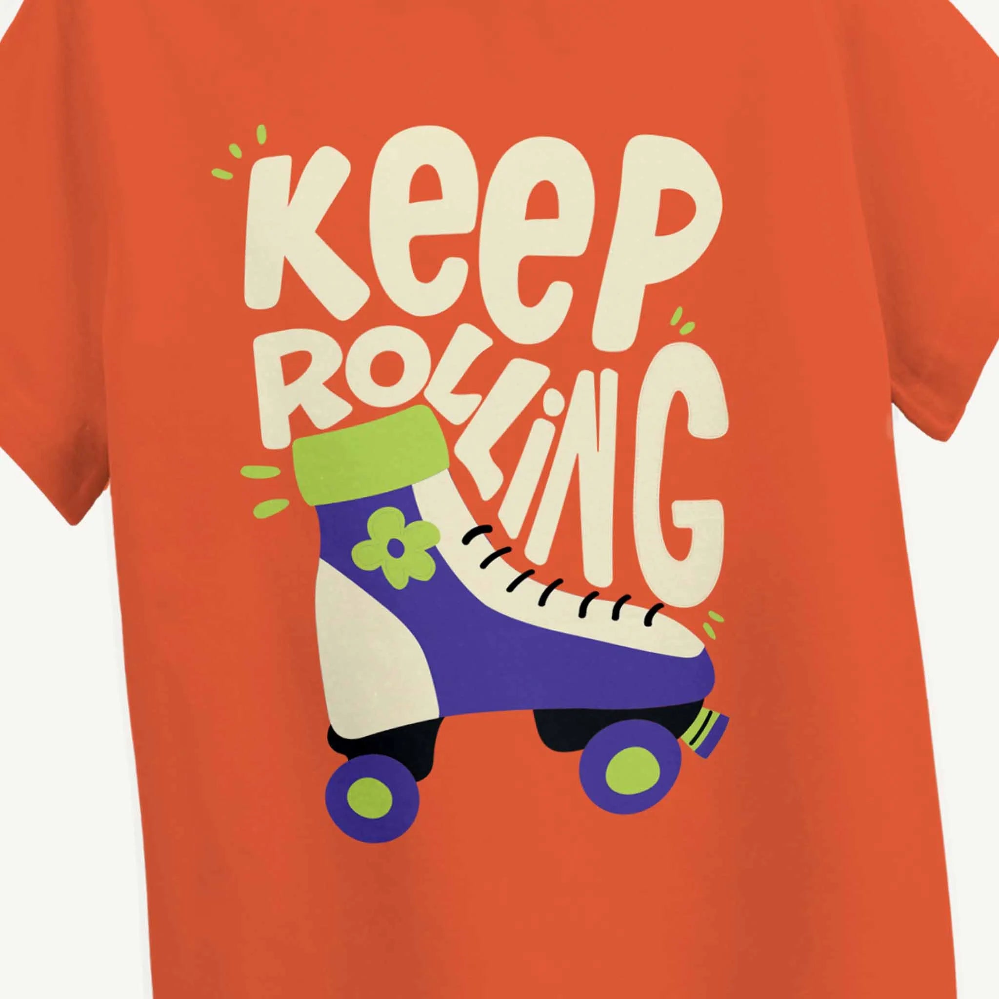 MiniSoft Cotton Tee – Rust Keep Rolling Rust