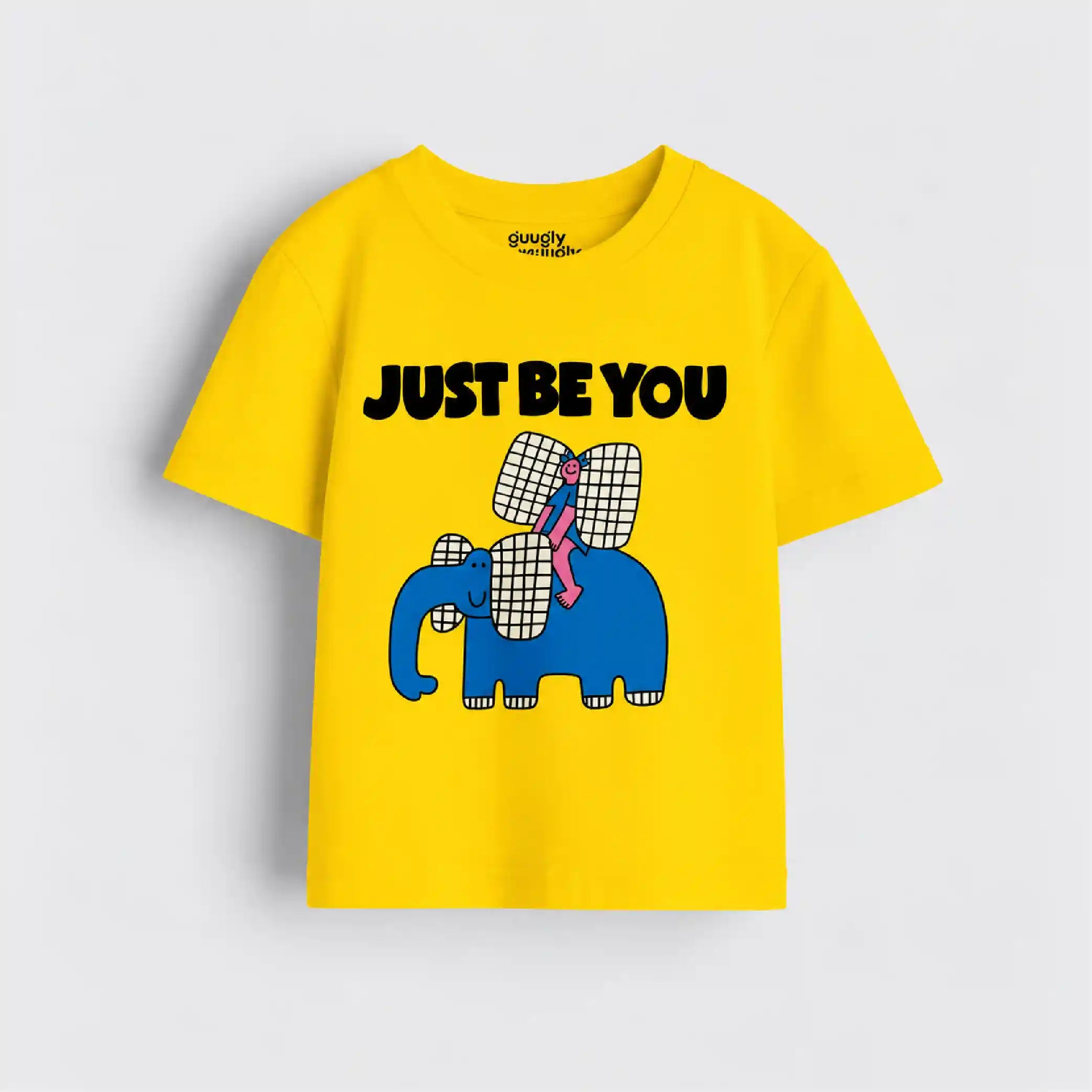 Boys Yellow MiniSoft Cotton Tee – Just Be You