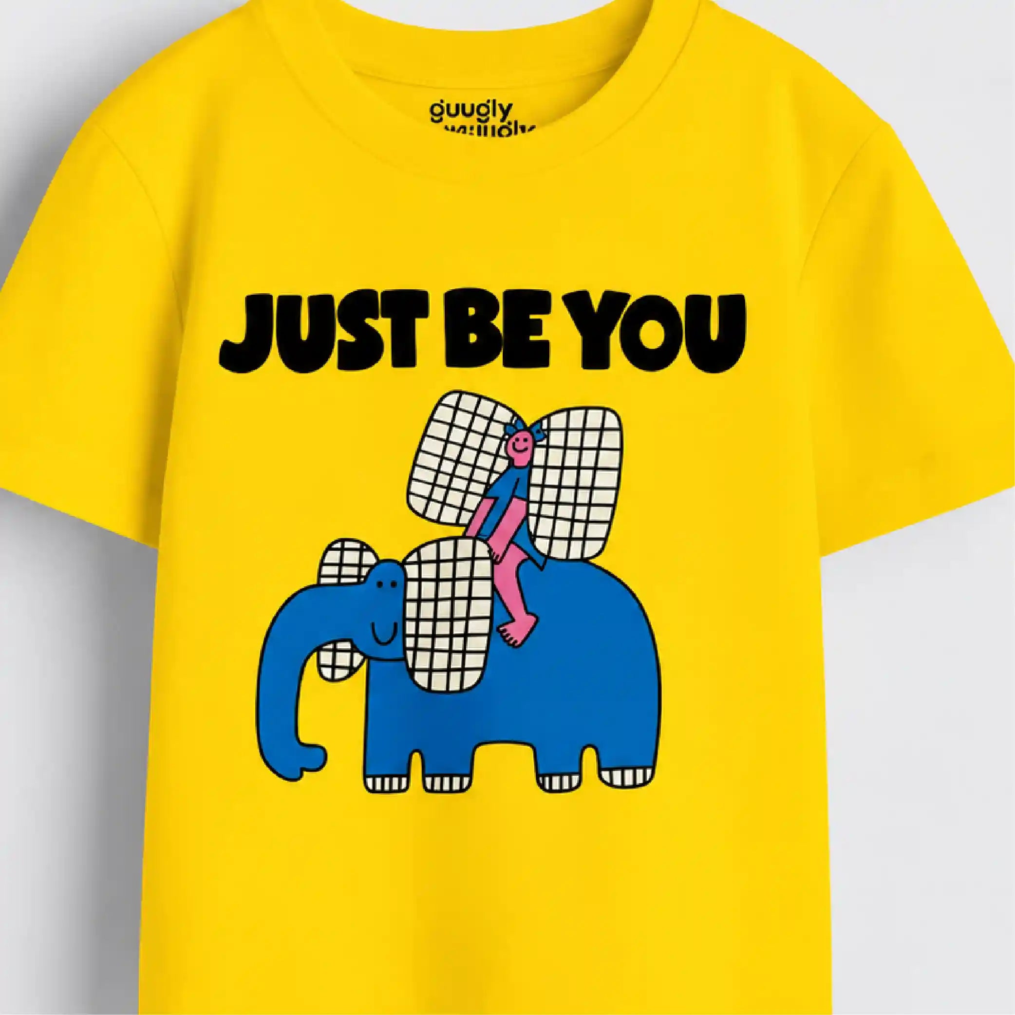 Boys Yellow MiniSoft Cotton Tee – Just Be You