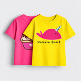 Girls-Pack Of 2 Minisoft Cotton Tees