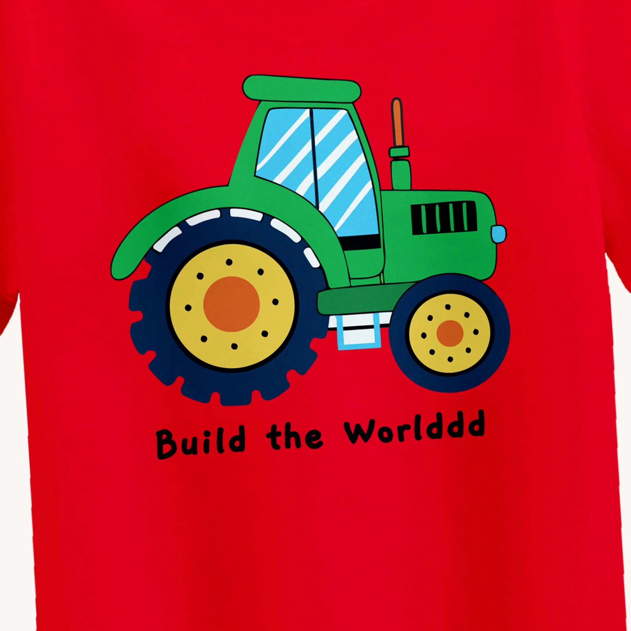 BYOB Boys Red Build The World T-shirt
