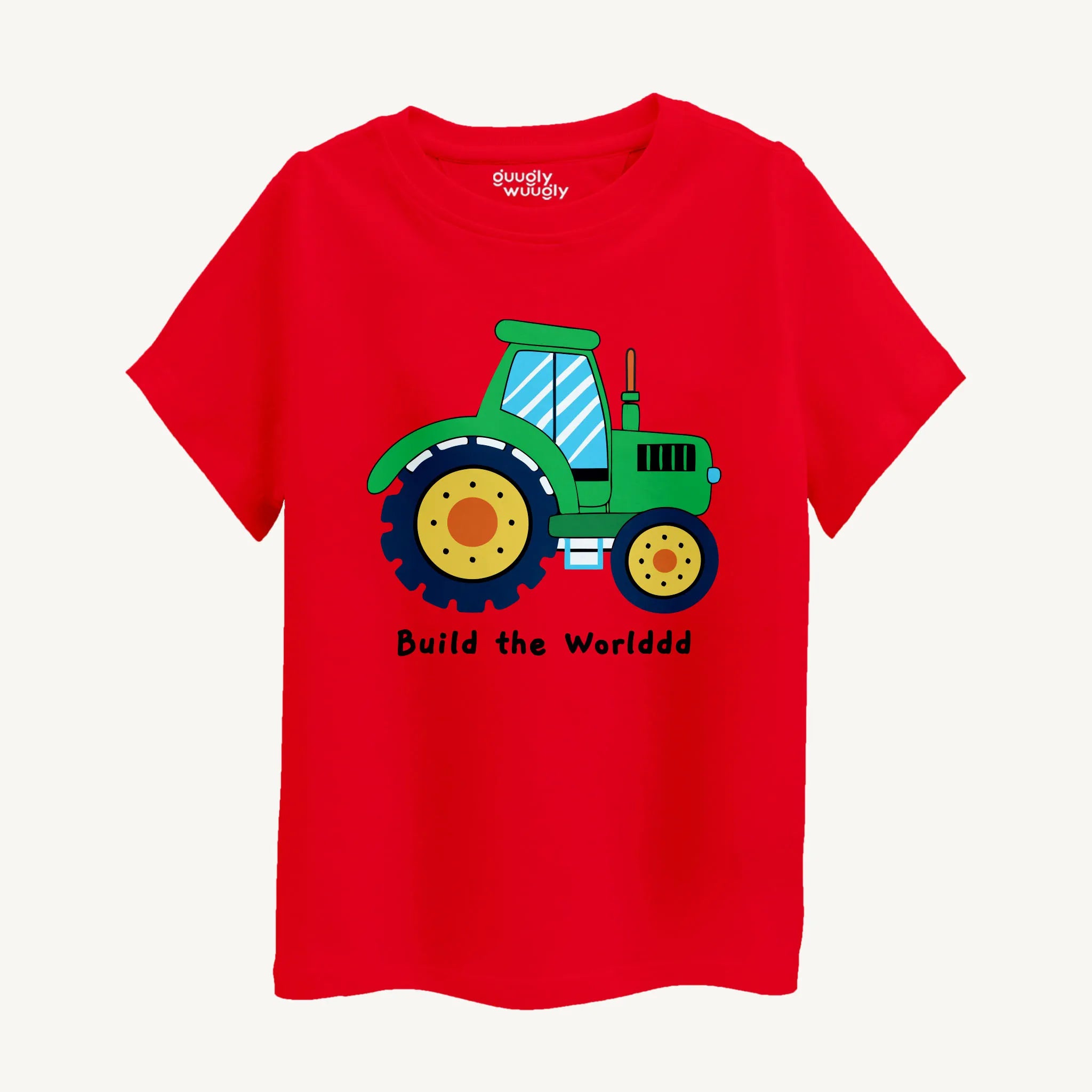 BYOB Boys Red Build The World T-shirt