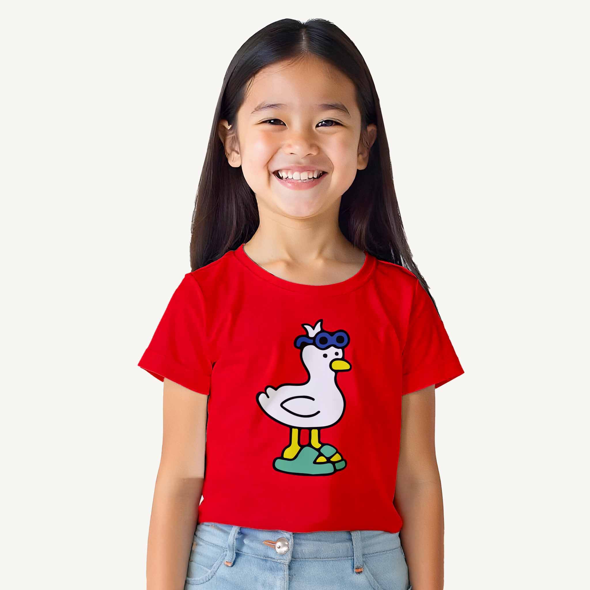Girls Cool Duck Crop Top