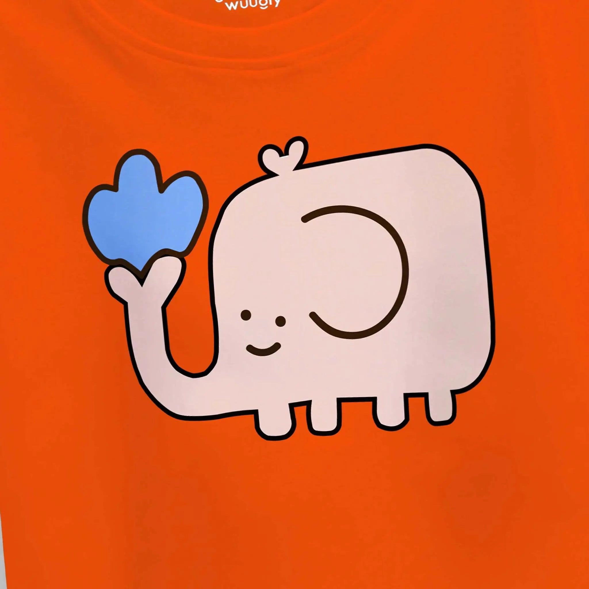 Girls Cute Elephant Crop Top - Guugly Wuugly