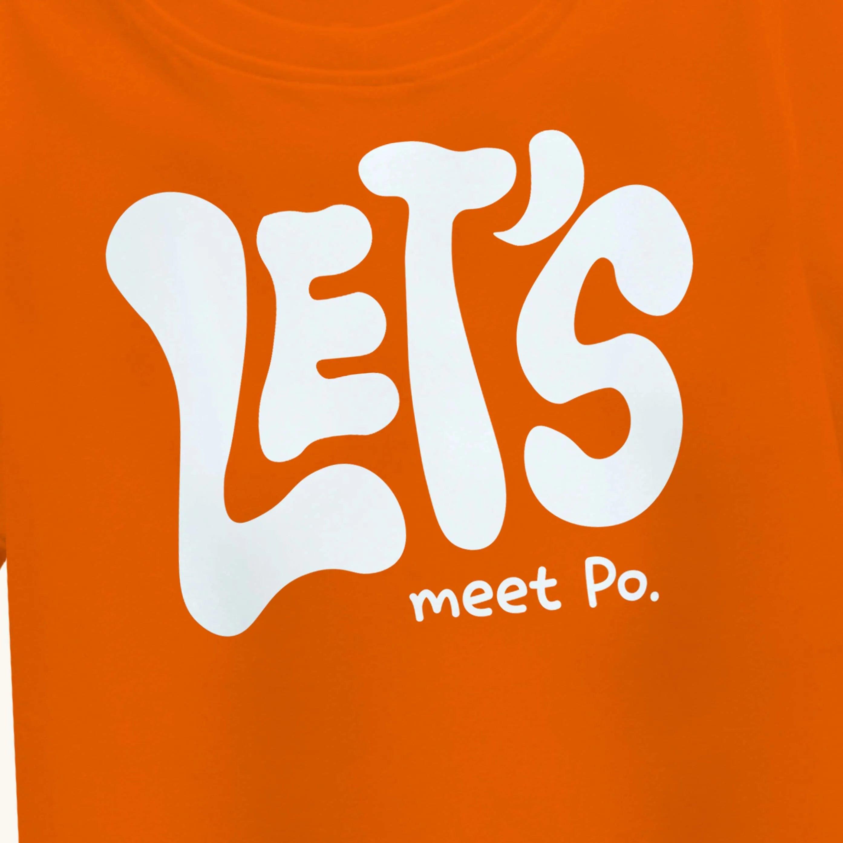 Girls Let's Oversize T-shirt - Orange - Guugly Wuugly