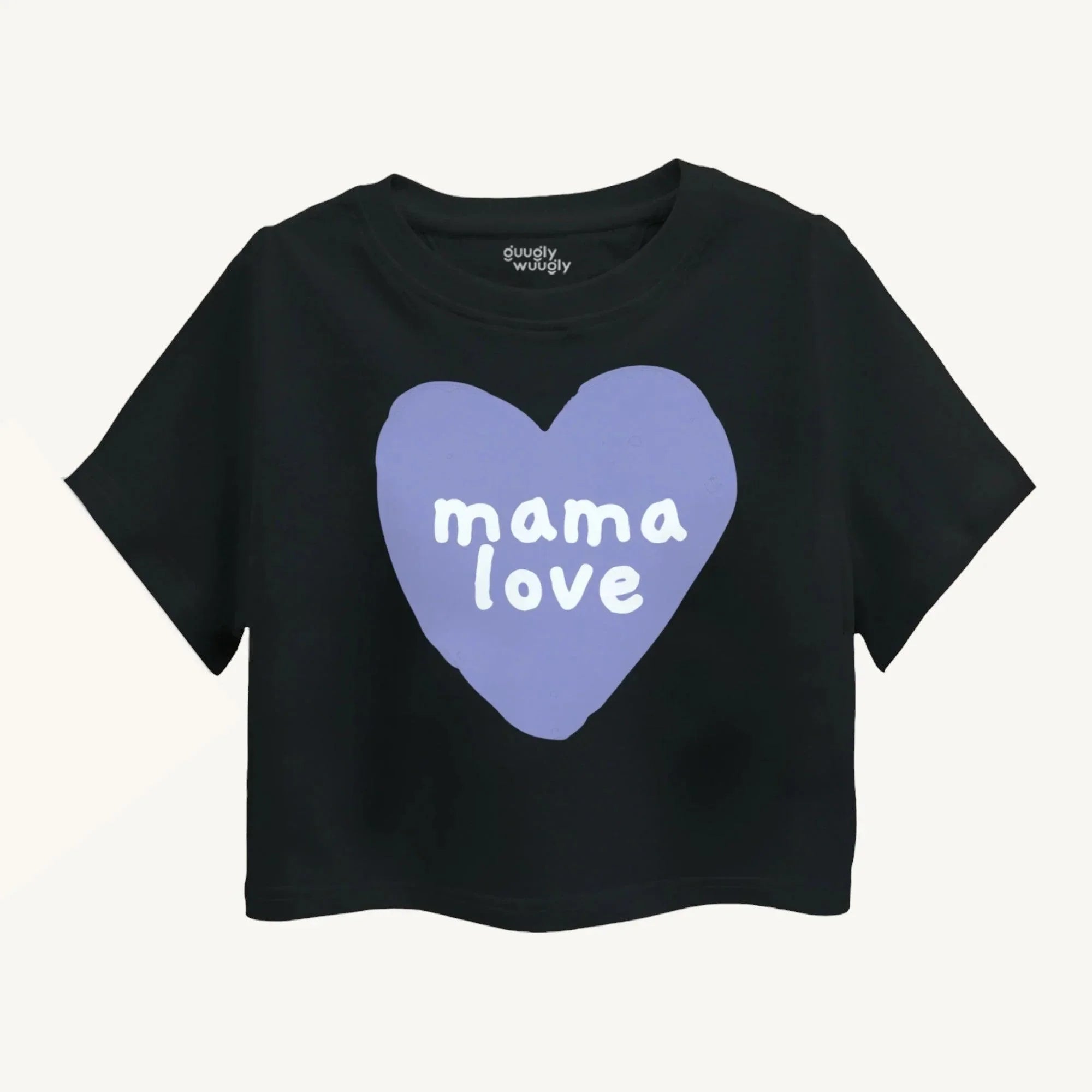 Girls Mama Love Crop Top - Guugly Wuugly