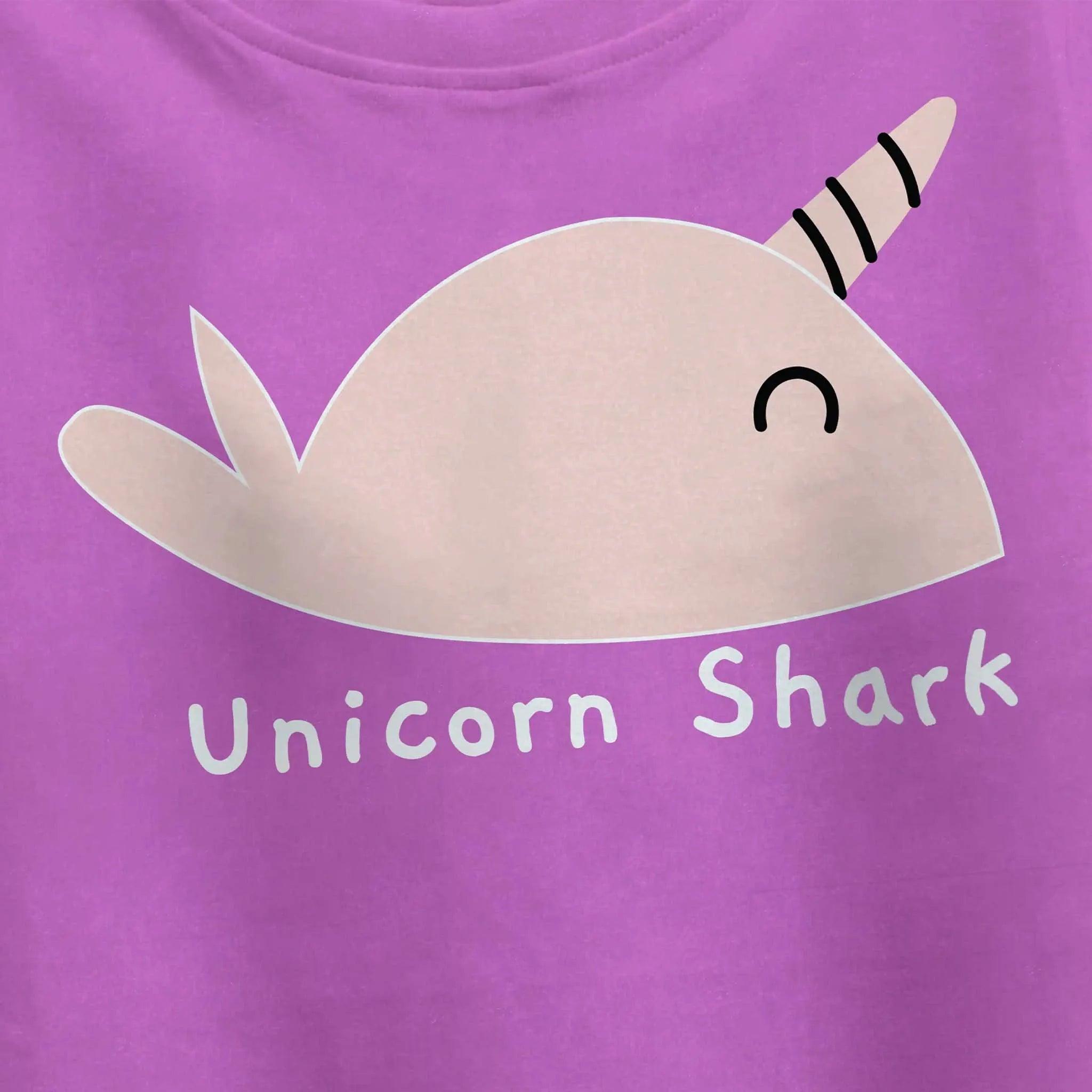 Girls Unicorn Shark T-shirt - Guugly Wuugly