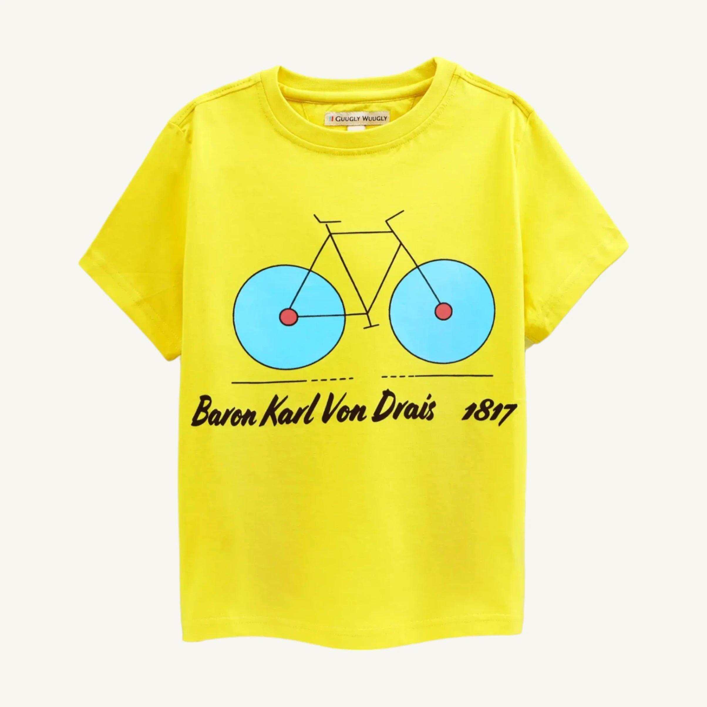 Kids Bicycle Print T-shirt - Guugly Wuugly