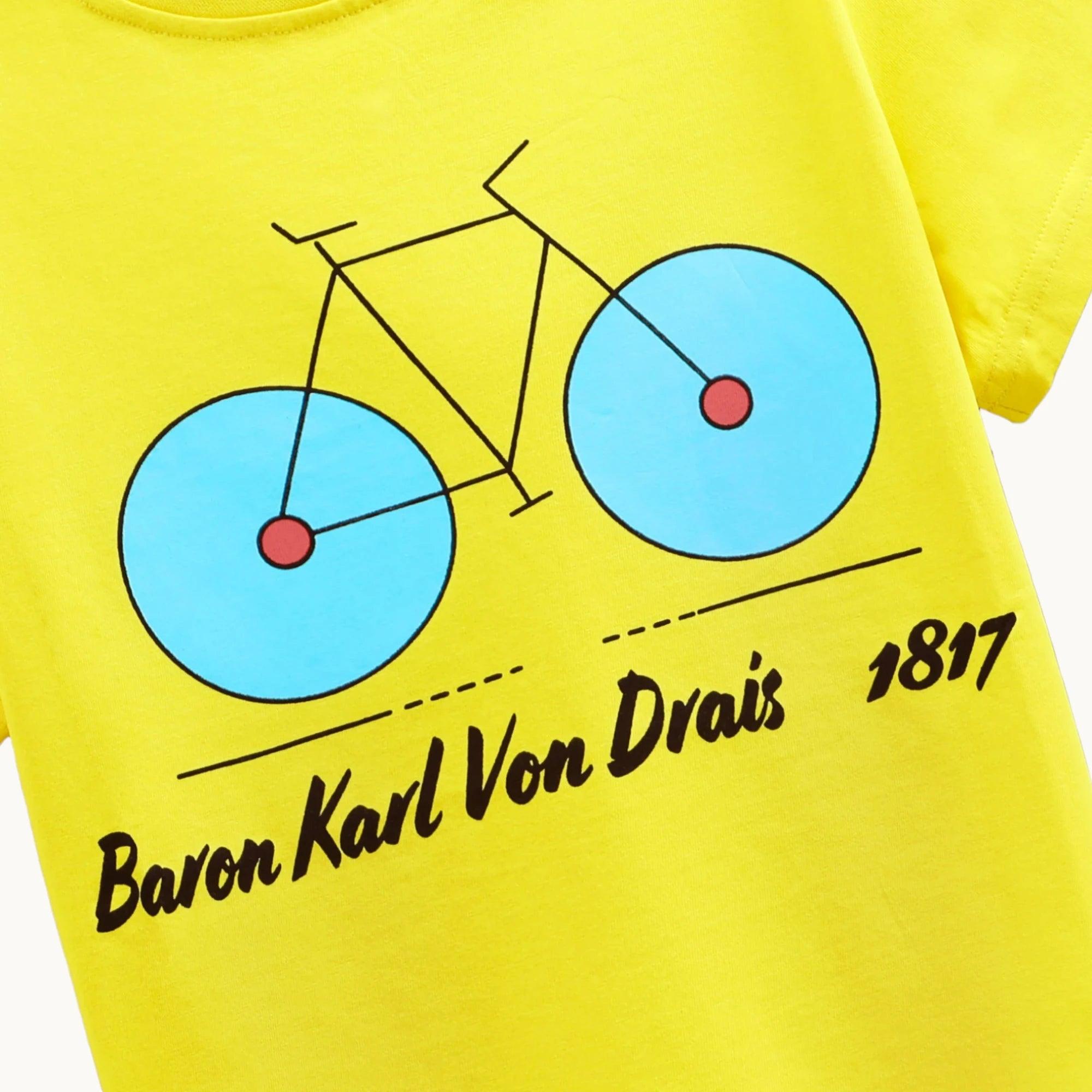 Kids Bicycle Print T-shirt - Guugly Wuugly