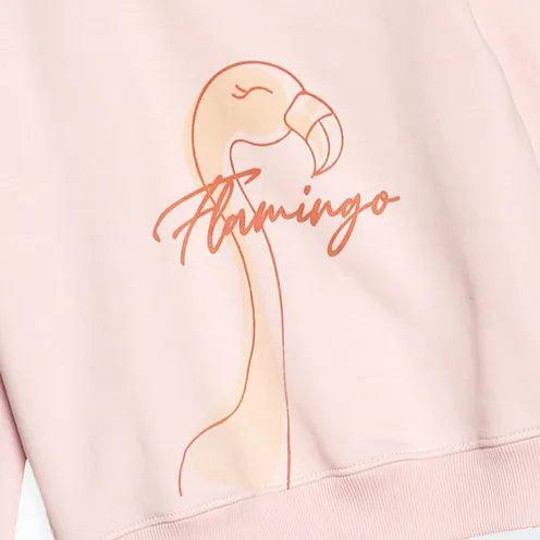 Kids Flamingo Print Sweatshirt - Guugly Wuugly