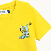Kids Robo Print T-shirt  - Guugly Wuugly