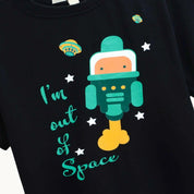 Kids Space Print T-shirt - Guugly Wuugly