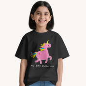 BYOB Girls Pink Unicorn T-shirt