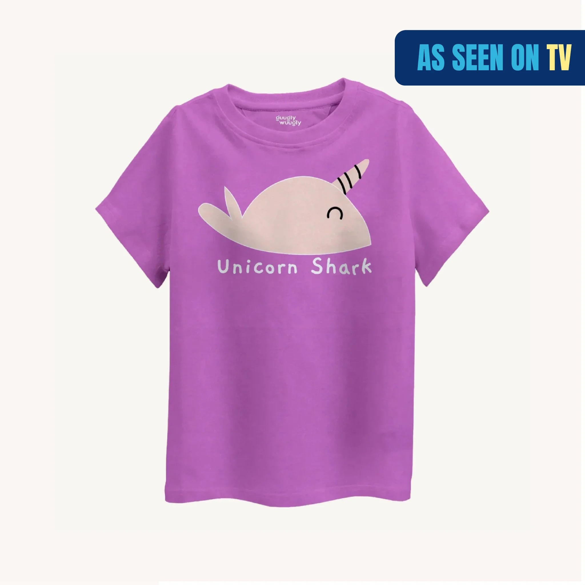 MiniSoft Cotton Tee – Unicorn Shark