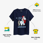 MiniSoft Cotton Tee – Christmas Unicorn