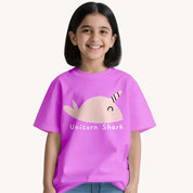 BYOB Girls Unicorn Shark T-shirt