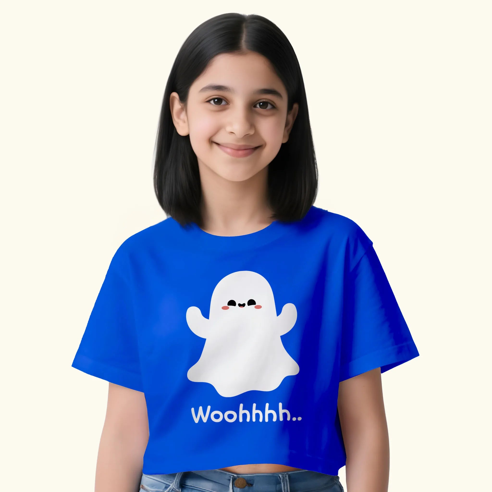 BYOB Girls Halloween Wohoo Crop Top